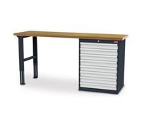 STIER Rangée d'établis STIER lxPxH 2000x600x960 mm, 1 caisson d'armoire 700x575x920 mm Quantité:1