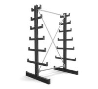 STIER Rayonnage à bras en porte-à-faux STIER, double, 1 travée avec 6 niveaux décroissants 1300x2000x500 mm Quantité:1