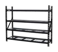 STIER Rayonnage à tablettes en caillebotis STIER, charge par casier 400 kg, lxLxH 1950x610x1830 mm Quantité:1