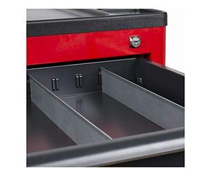 STIER Séparateurs de tiroirs pour servante d'atelier STIER, longueur 400 mm, largeur 50 mm, pour tiroirs 570 x 400 mm, organisateur tiroir