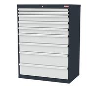STIER STIER Armoire à tiroirs 9 tiroirs 900 x 575 x 1220 mm 80 kg Quantité:1