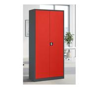 STIER STIER Armoire universelle Basic 92 x 42 cm 4 étagères Anthracite Rouge Quantité:1