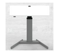 STIER STIER Bureau debout électrique réglable en hauteur 501-19 100x80cm blanc mélaminé, 68-120cm H × I × P Quantité:1