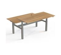 STIER STIER Bureau d'équipe 501-88 réglable en hauteur électrique 160 x 80 cm noyer mélaminé 65-125 cm Quantité:1