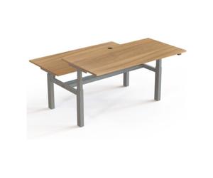 STIER STIER Bureau d'équipe 501-88 réglable en hauteur électrique 160 x 80 cm noyer mélaminé 65-125 cm Quantité:1