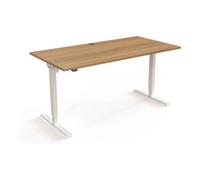 STIER STIER Bureau électrique réglable en hauteur 501-20 160 x 80 cm Noyer Blanc Quantité:1