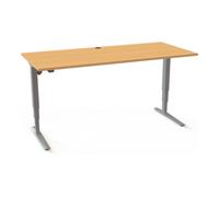 STIER STIER Bureau électrique réglable en hauteur 501-43 180 x 80 cm hêtre 65-125 cm Quantité:1