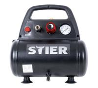 STIER STIER Compresseur MKT 180 l/min | 8 bar | 6 l | sans huile Quantité:1