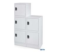 STIER STIER Cube casier 380 x 380 x 380 mm gris clair empilable Quantité:1