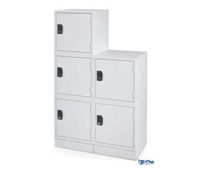 STIER STIER Cube casier 380 x 380 x 380 mm gris clair empilable Quantité:1