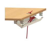 STIER STIER Goulotte universelle pour câbles pour bureaux électriques réglables en hauteur Blanc Quantité:1