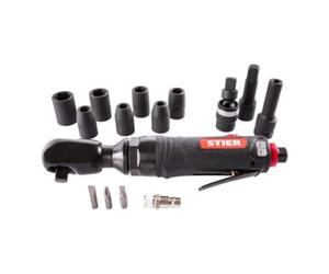 STIER STIER Jeu de cliquets pneumatique 3/8" - 14 pièces Quantité:1