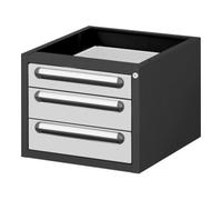 STIER STIER Meuble bas Container Premium avec 3 tiroirs L×P×H 480×600×395 mm Quantité:1