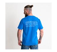 STIER T-shirt STIER Heavy Logo Capsule coton bio S bleu indigo Quantité:1
