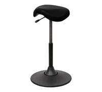 STIER Tabouret multiposition STIER avec siège-selle noir, hauteur d'assise 510-700 mm Quantité:1