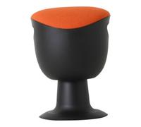 STIER Tabouret pivotant multiposition STIER avec pied à disque, hauteur d'assise 465-585 mm, rembourrage orange Quantité:1