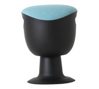 STIER Tabouret pivotant multiposition STIER avec pied à disque, hauteur d'assise 465-585 mm, rembourrage turquoise Quantité:1