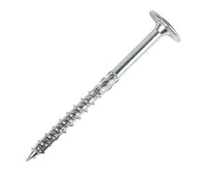 STIER Vis à tête cylindrique, 100 pièces, acier, 6x160 mm, galvanisé, agréation ETA, vis à bois pour construction, vis à bois tête cylindrique 100 pièces