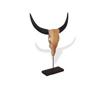 Stierenbeeld 66x15x88 cm teakhout244566
