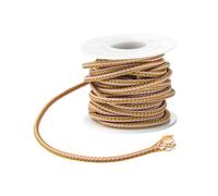 Stiesy Fil tressé en acier inoxydable 304 avec revêtement en nylon avec bobines - 3 mm - Pour loisirs créatifs, fabrication de bijoux - Calibre 9 - 5 m