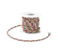 Stiesy Fil tressé en acier inoxydable 304 avec revêtement en nylon avec bobines de 3 mm pour loisirs créatifs, fabrication de bijoux (calibre 9) - 5 m