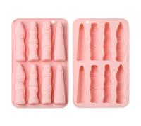 Stiesy Lot de 2 moules en silicone pour Halloween - Forme de main effrayante - Moules flexibles pour chocolats et bonbons - Décorations de cupcakes - Décoration de fête d'horreur - Artisanat en argile