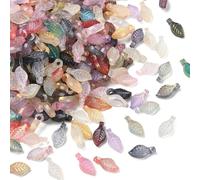 Stiesy - Lot de charmes en acrylique colorés de formes variées pour la création de bijoux - Accessoires de fabrication artisanale