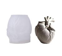 Stiesy Moules en silicone en forme de cœur pour bouquet d'orgue en forme de cœur, moule de moulage en résine époxy, moules en silicone pour arrangements floraux, loisirs créatifs, décoration de table