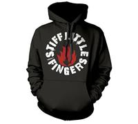 Stiff Little Fingers Printed Black Pullover Hoodies Mens Unisex Sweatshirts M