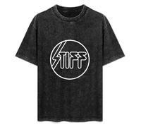 Stiff Records Mens Black Unisex Tees T-Shirt Black L