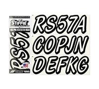 STIFFIE Whipline Autocollants chiffres alpha-numériques pour bateaux et bateaux 7,6 cm