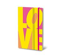 Stifflexible 139M FLUO LOVE Carnet de notes 192 pages Cahier à Spirales Cahier Scolaire Jaune 13 x 21 cm