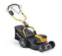 STIGA 548e S Combi Tondeuse à Batterie, 48 V, 46 cm, 1 Batt. 5 Ah + Chargeur - Guidon Fulcrum Pliable, Ramasseur Hybride 60 L - Pelouses jusqu'à 550 m²