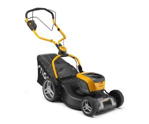 STIGA 548e S Combi Tondeuse À Gazon À Batterie, 48 V, 46 cm - 2 Batt. 4 Ah + Chargeurs, Bac Hybride 60 l - Pelouses jusqu'à 800 m²