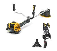 STIGA BC 750 B Débroussailleuse Thermique, Moteur 2 Temps 44.8 cm3, Largeur de Coupe 45 cm - Affichage Numérique, Poignée Type Bike - Débroussaillage Herbes Hautes