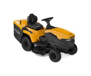 STIGA Estate 384e Tracteur de Jardin Batterie, 84 cm, Sans Émissions | Pour jardins moyens. Confort optimal, tableau de bord numérique, commande via application STIGA.GO et téléphone portable