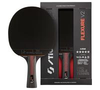 STIGA Flexure V2 Raquette de Ping-Pong, Raquette de Tennis de Table 5 étoiles, Revêtements STAR5 approuvés par l'ITTF, Prise Ergonomique - pour Les Joueurs offensifs