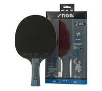 Stiga Raquette de tennis de table STIGA Future – 3 étoiles, 5 plis, manche concave, WRB – Rouge/Noir