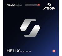 STIGA Helix Platinum H Noir 2,2 : revêtement de Tennis de Table de Haute qualité pour Joueurs offensifs, Mousse Dure de 50°.