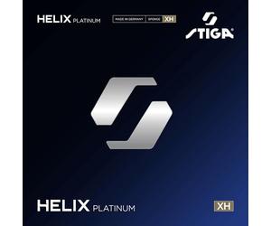 STIGA Helix Platinum XH Rouge 2,2 : revêtement de Tennis de Table extrêmement Rapide de Haute qualité pour Joueurs offensifs de Niveau avancé, Mousse très Dure de 52,5°.