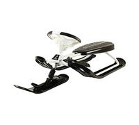 Stiga Luge Bob Snowracer Supreme GT Luge Bobsleigh avec Volant et Frein, noir/blanc