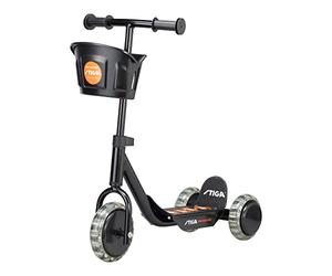 Stiga Mini Kid 3W Trottinette Enfant 3 Roues à partir de 2 Ans Noir/Orange