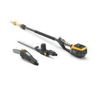 STIGA MT 500e Outil Multifonction Sans Fil, Taille-Haie & Élagueuse, 48 V, Lame 46 cm - Manche Télescopique 75 cm, Poignée Pivotante 112° - Élagage Et Taille Des Haies, Batt. Non Incl.