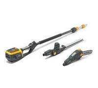 Stiga Outil multifonction à batterie - MT 500e - taille-haies lame 46 cm - élagueuse guide 25 cm - manche télescopique 75 cm G