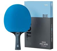 STIGA Raquette de Ping Pong Pro WRB Blue Edition - Raquette Tennis de Table 3 Étoiles avec Revêtement Bleu