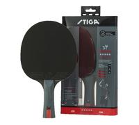 STIGA Raquette de tennis de table Prestige - 5 étoiles, Bois 5 plis, Manche concave, Éponge 2 mm