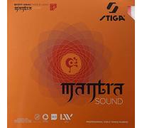 Stiga Revêtement de Tennis de Table Mantra Sound, Noir, 2.1 mm