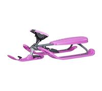STIGA Snowracer Curve - Luge avec Volant, Frein et Ski Incurvé - pour Enfants et Adultes - Cadre en Acier Solide - Facile à Manœuvrer - Poids Max 90 kg
