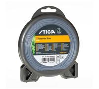 STIGA STIGA SP66 FIL DE COUPE, NYLON ONDULÉ, 1,6 MM, 15 M - PROFIL AÉRODYNAMIQUE, RÉDUCTION DES VIBRATIONS - POUR DÉBROUSSAILLEUSES