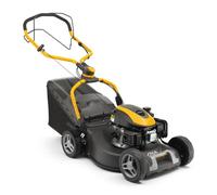STIGA Tondeuse Thermique Collector 548 S, Moteur à essence STIGA 123 cm3, 1900 W, Largeur de coupe 46 cm, Bac de ramassage 60 L, Gris